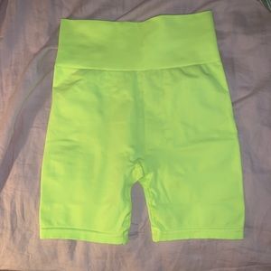 Neon Yellow TALA Hosta Shorts